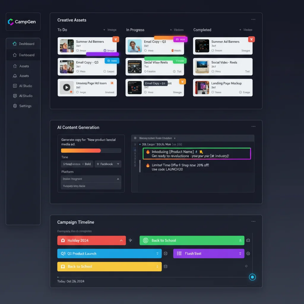 CampGen – AI Campaign Creation Studio