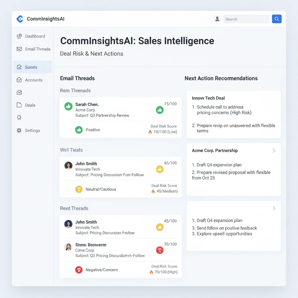 CommInsightsAI – Customer Communication Intelligence Platform
