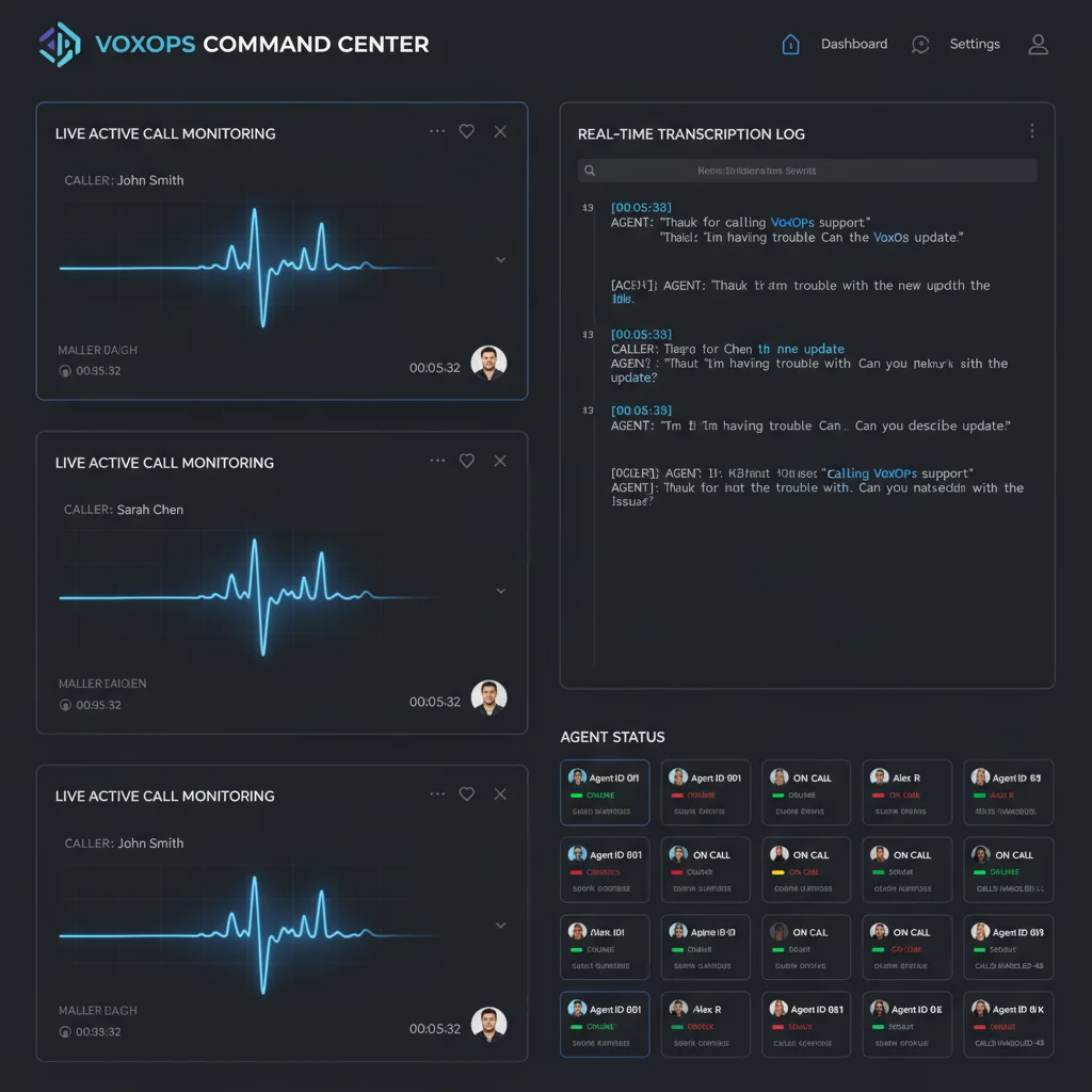 VoxOps – Real-Time Voice Intelligence Platform